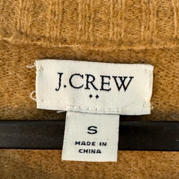 J. Crew women’s sweater dress small camel wool blend - Picture 3 of 9